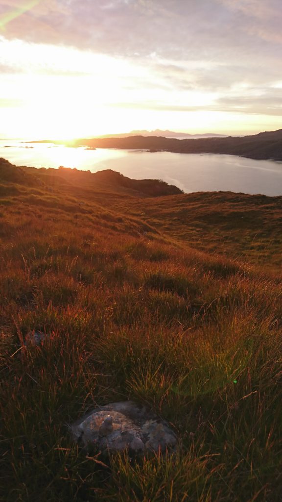 Sundown over the Small Isles