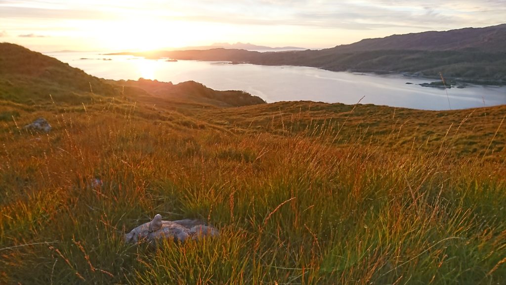 Sundown over the Small Isles