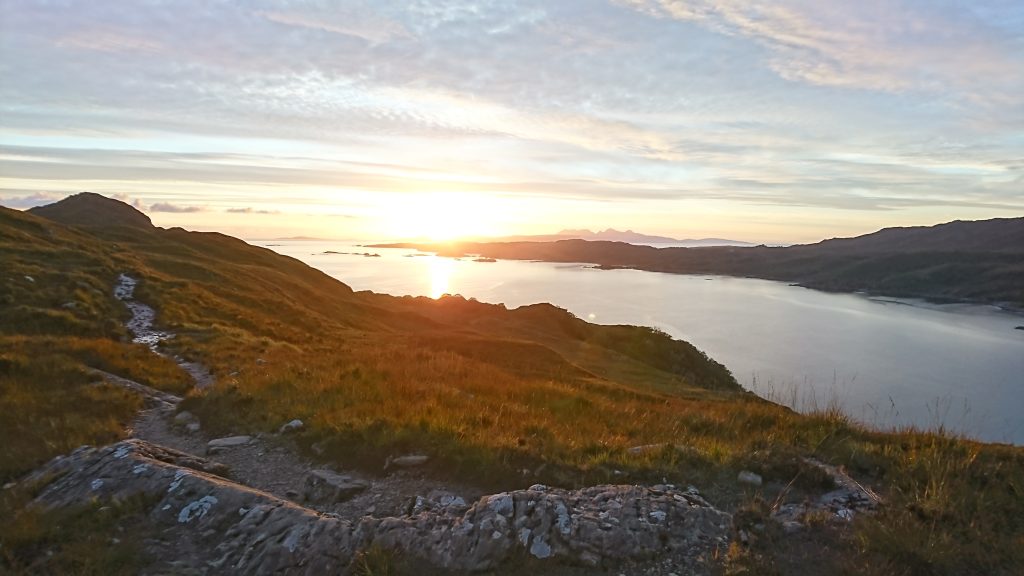 Sundown over the Small Isles