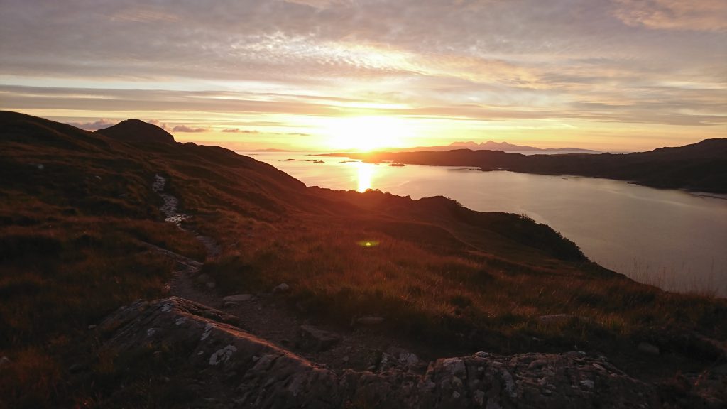 Exquisite sundown over the Small Isles