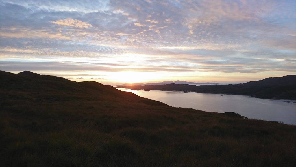 Sundown over the Small Isles